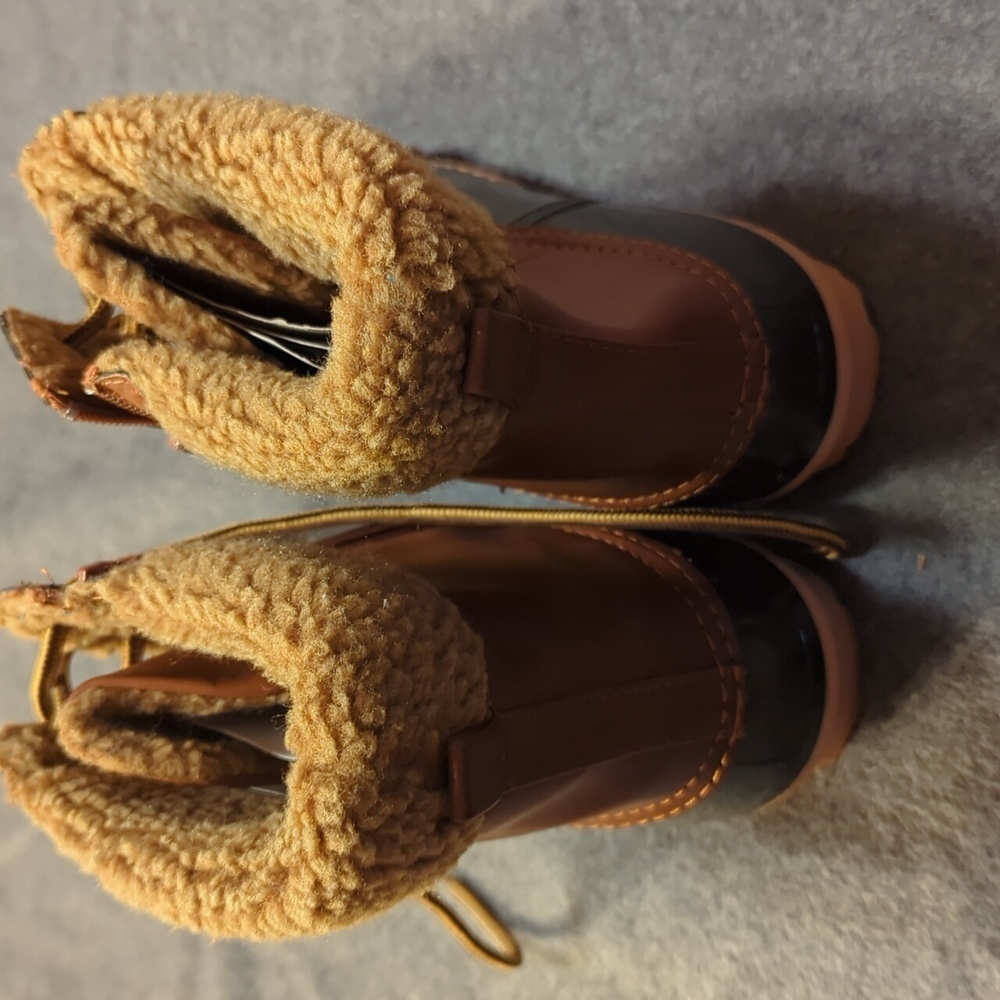 Nature Breeze duck-02 Women's chic lace up buckled duck waterproof snow boots - Picture 4 of 7